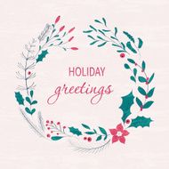 Happy holidays greeting card