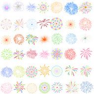 Fireworks Display for New year and all celebration vector illustration N13
