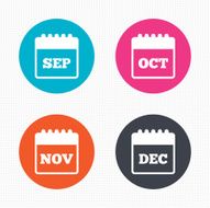 Calendar September November October December N5