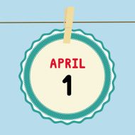 1 April calendar