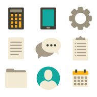 Set of flat icons N3