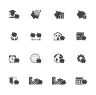 Savings icon set