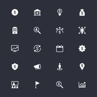 Business simple icons