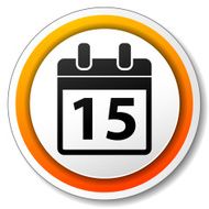 calendar orange icon