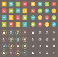 Flat Business icons N5