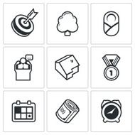 Incentives life icons Vector Illustration