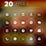 Simple Thin Office 1 Icons