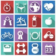 Fitness and Health icons N3