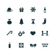 New year icons set N2