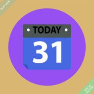 Calendar Icon - vector illustration Flat design N18