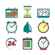 Color time icons