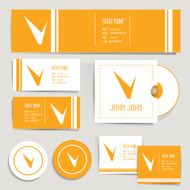 Vector Corporate Identity Mockup Templates 10 EPS