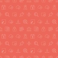 web line icon pattern set