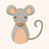 Chinese Zodiac rat theme elements N5