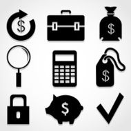 Finance icon great for any use Vector EPS10