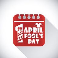 April fools day design vector illustration N2
