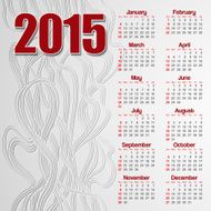 2015 Calendar Vector Illustration N33