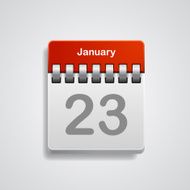 Vector calendar icon N14