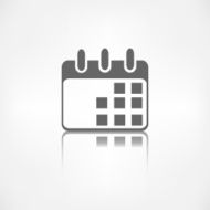 Calendar organizer icon Date symbol