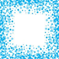 snowflakes frame
