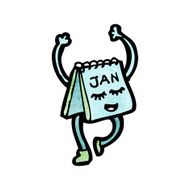 cartoon calendar N5