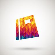 symbol with colorful diamond
