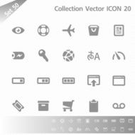 Collection icons Gray Set 50