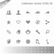 Collection icons Gray Set 48