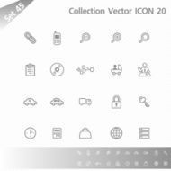 Collection icons Gray Set 45