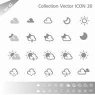 Collection icons Gray Set 42