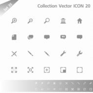 Collection icons Gray Set 35