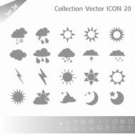 Collection icons Gray Set 34