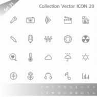 Collection icons Gray Set 31