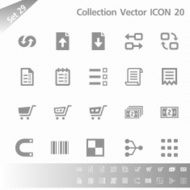 Collection icons Gray Set 29