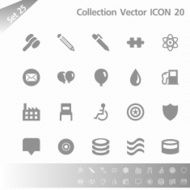 Collection icons Gray Set 25