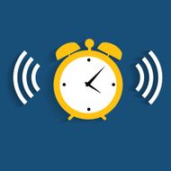 Modern Flat Time Management Vector Icon for Web