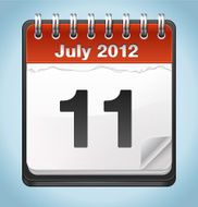 Vector calendar N10