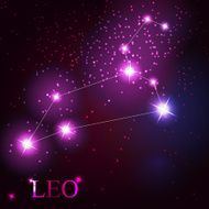 leo zodiac sign of the beautiful bright stars