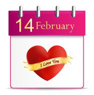 valentines day calendar date february