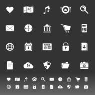 General application icons on gray background