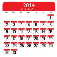 March 2014 Calendar N3