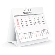 November 2014 - calendar N2