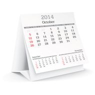 October 2014 - calendar N2