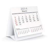 March 2014 - calendar N2