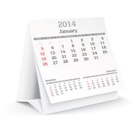 January 2014 - calendar N2