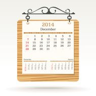 December 2014 - calendar N4
