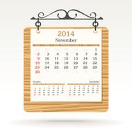 November 2014 - calendar N4