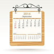 September 2014 - calendar N4