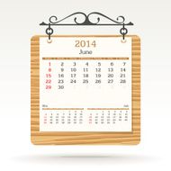 june 2014 - calendar N4