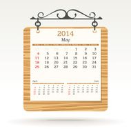 May 2014 - calendar N4